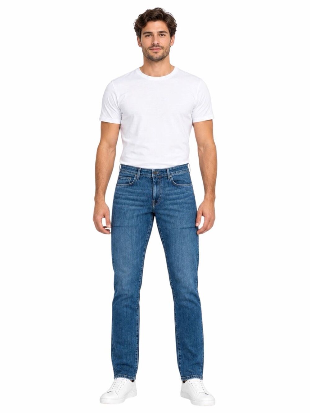 TRINIDAD3 Brine Taper Jeans Medium Blue Wash Men’s Size 34 x 33